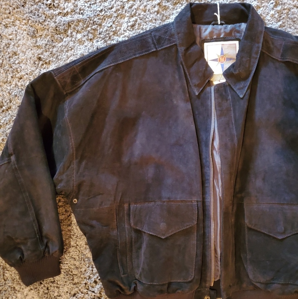 Vintage middlebrook park suede leather jacket XL